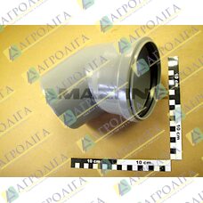 Коліно HTB 125 Д 45 ° сіра