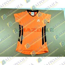Спорт Сорочка жіноча Gr. S (36) помаранчевий / чорний з логотипом AMAZONE Спорт Сорочка жіноча Gr. S (36) помаранчевий / чорний з логотипом AMAZONE